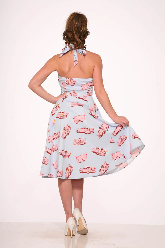 Car Hop Halter Swing Dress - Image 7
