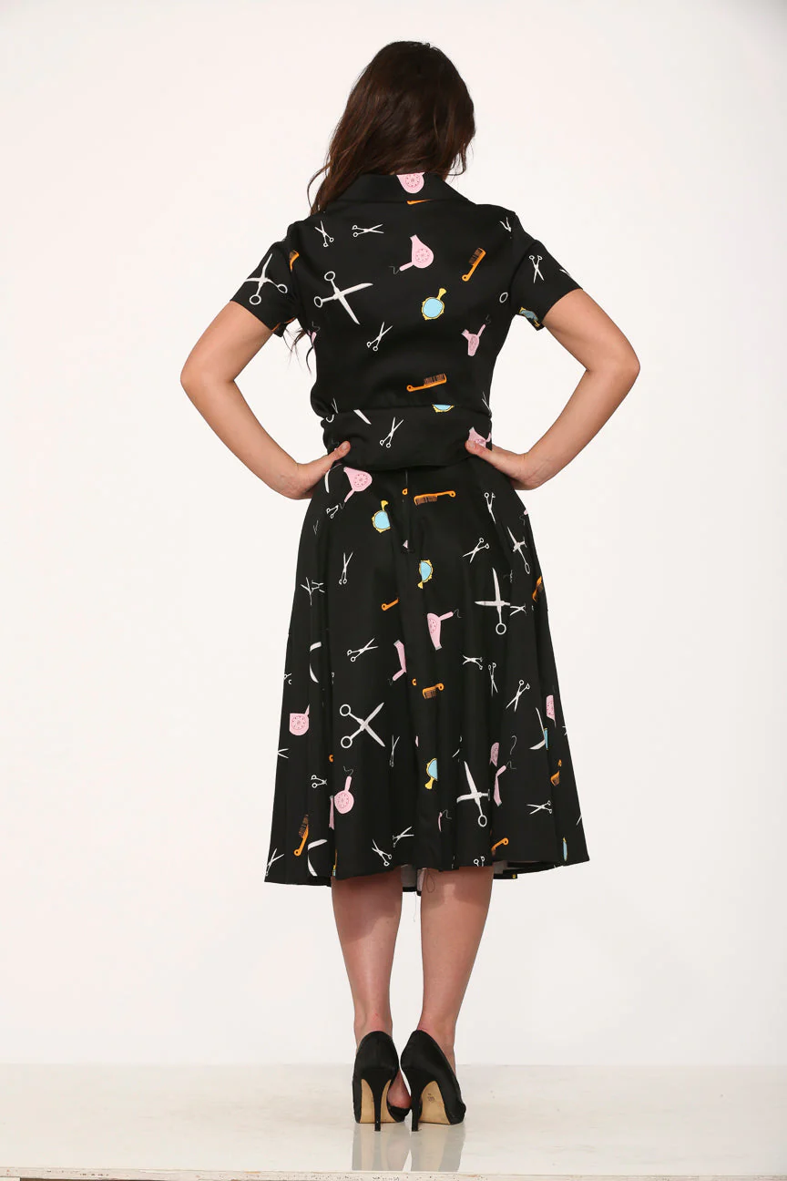 Black Beauty Salon Top & Skirt - Image 2