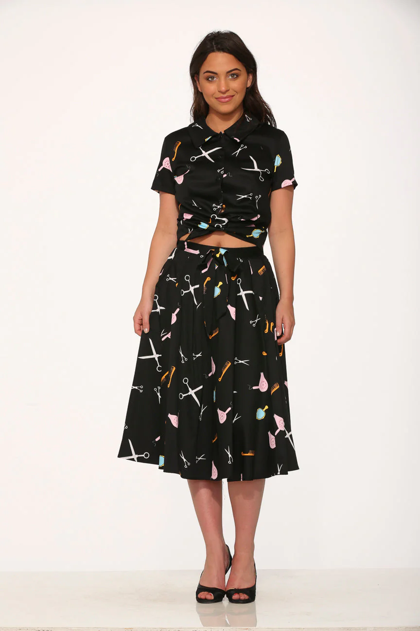 Black Beauty Salon Top & Skirt - Image 3