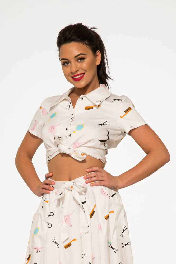 Beauty Salon Top and Swing Skirt - Image 2