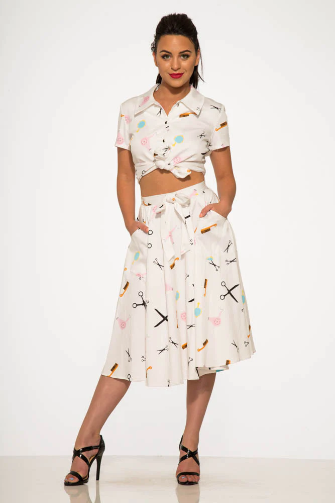 Beauty Salon Top and Swing Skirt - Image 4