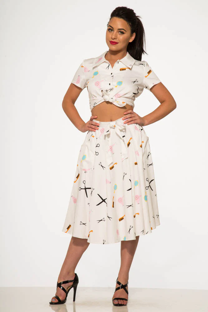 Beauty Salon Top and Swing Skirt - Image 9