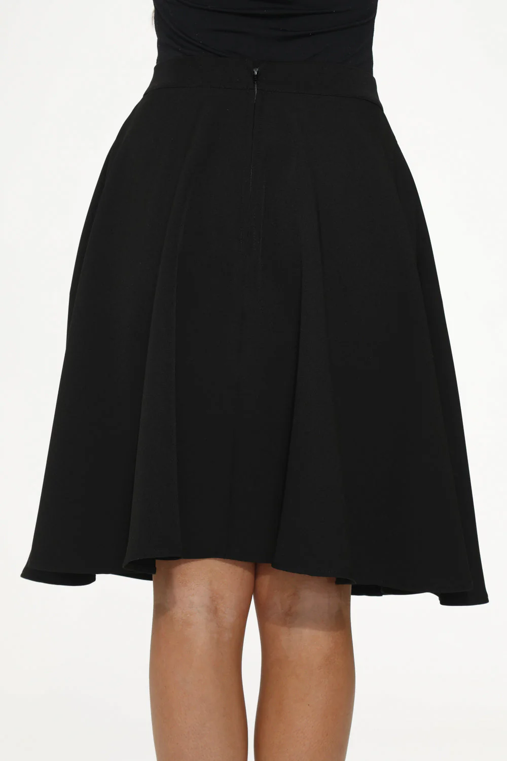 Black Embroidered Poodle Skirt - Image 3