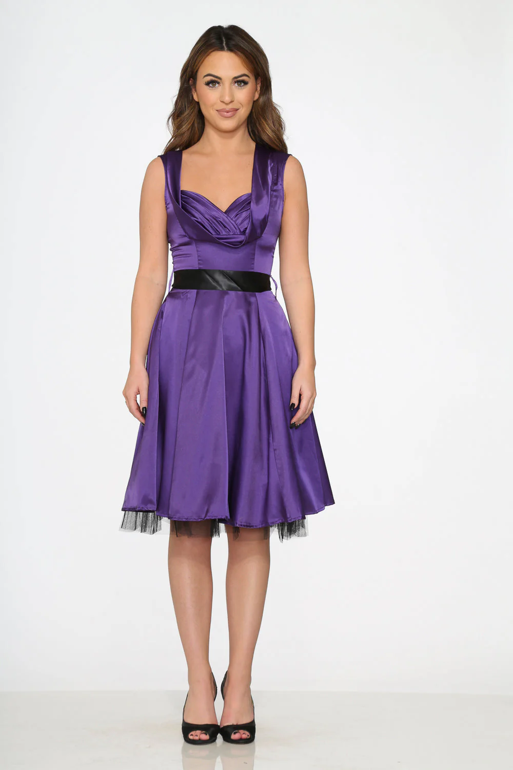 Purple Occasional Swing Dress - Image 2