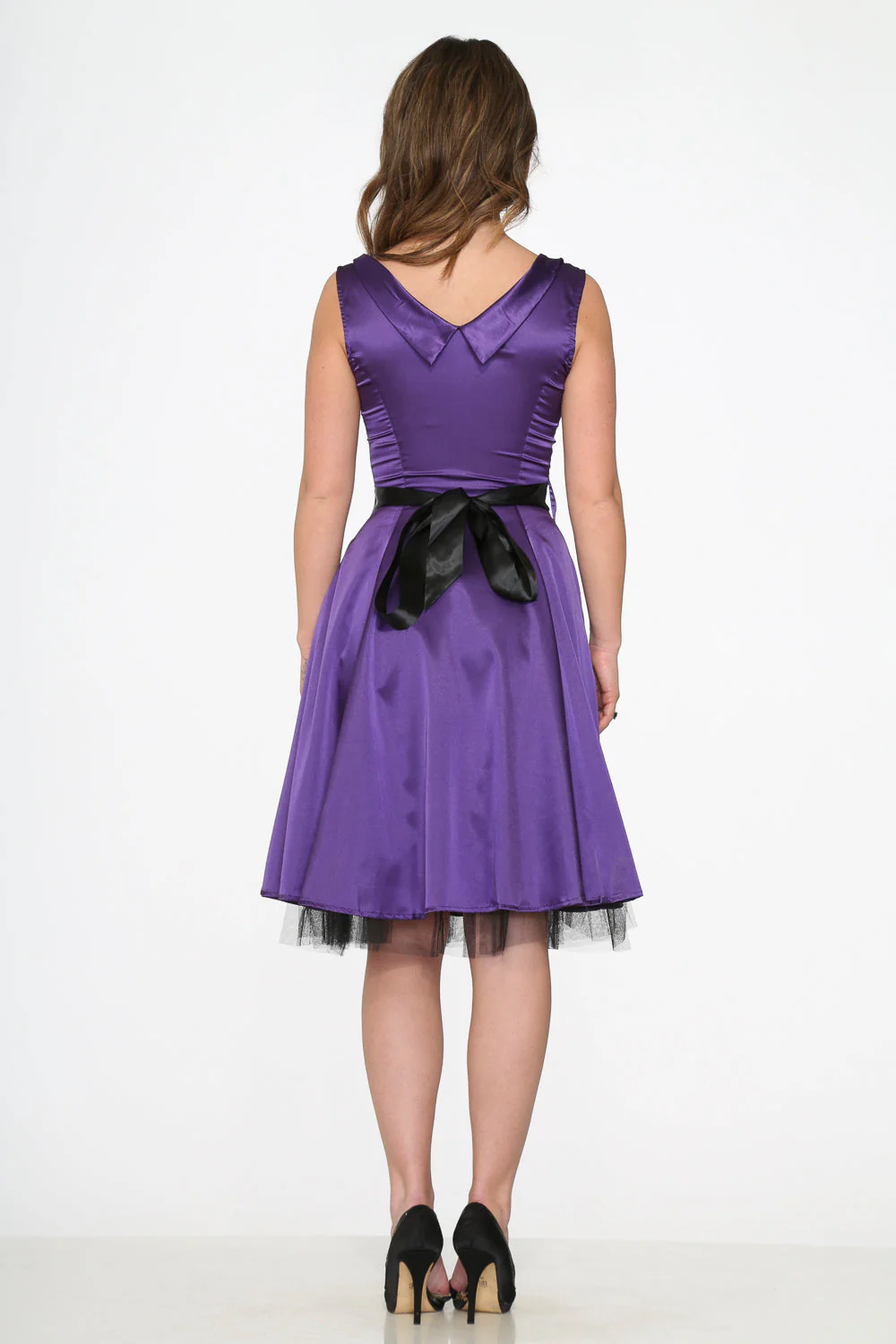 Purple Occasional Swing Dress - Image 6