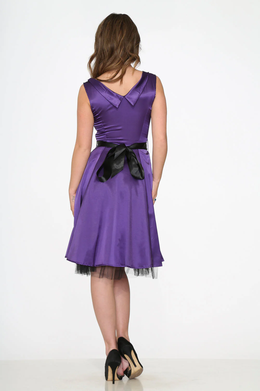 Purple Occasional Swing Dress - Image 7