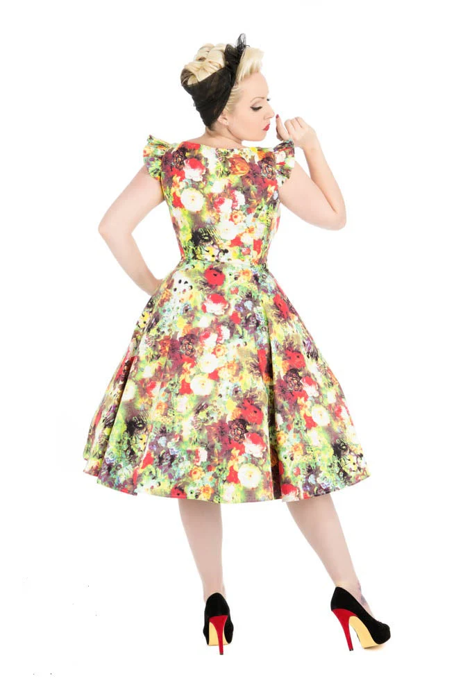 Summer Floral Swing Dress - Image 2