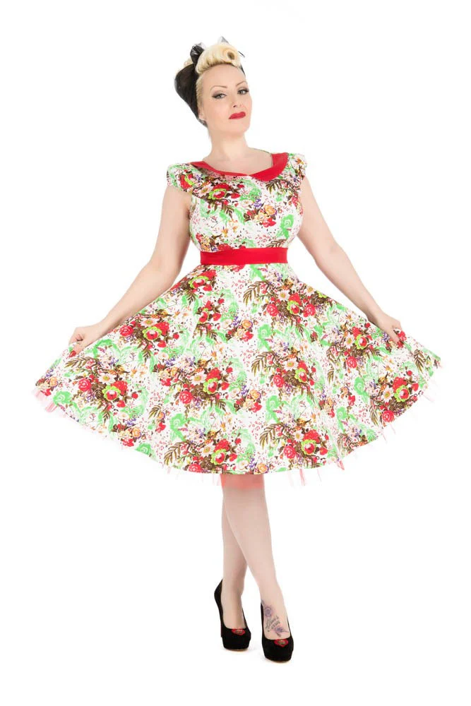 Spring Blossom Swing Dress