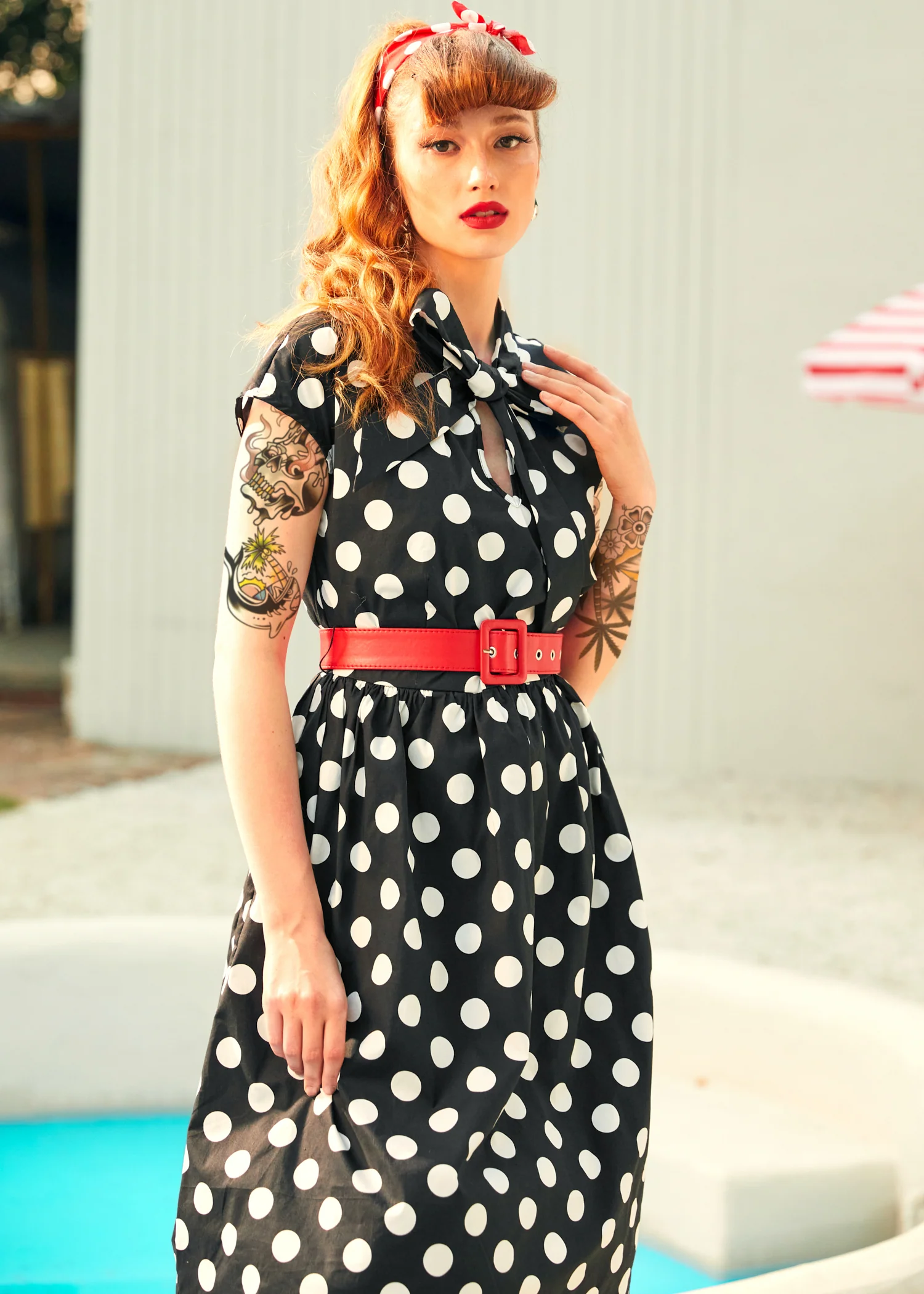 A Cult Classic Cap Sleeve Belted Dress - Image 3