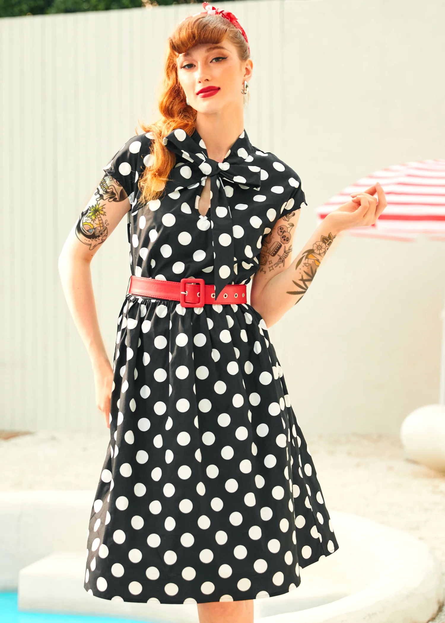 A Cult Classic Cap Sleeve Belted Dress - Image 5
