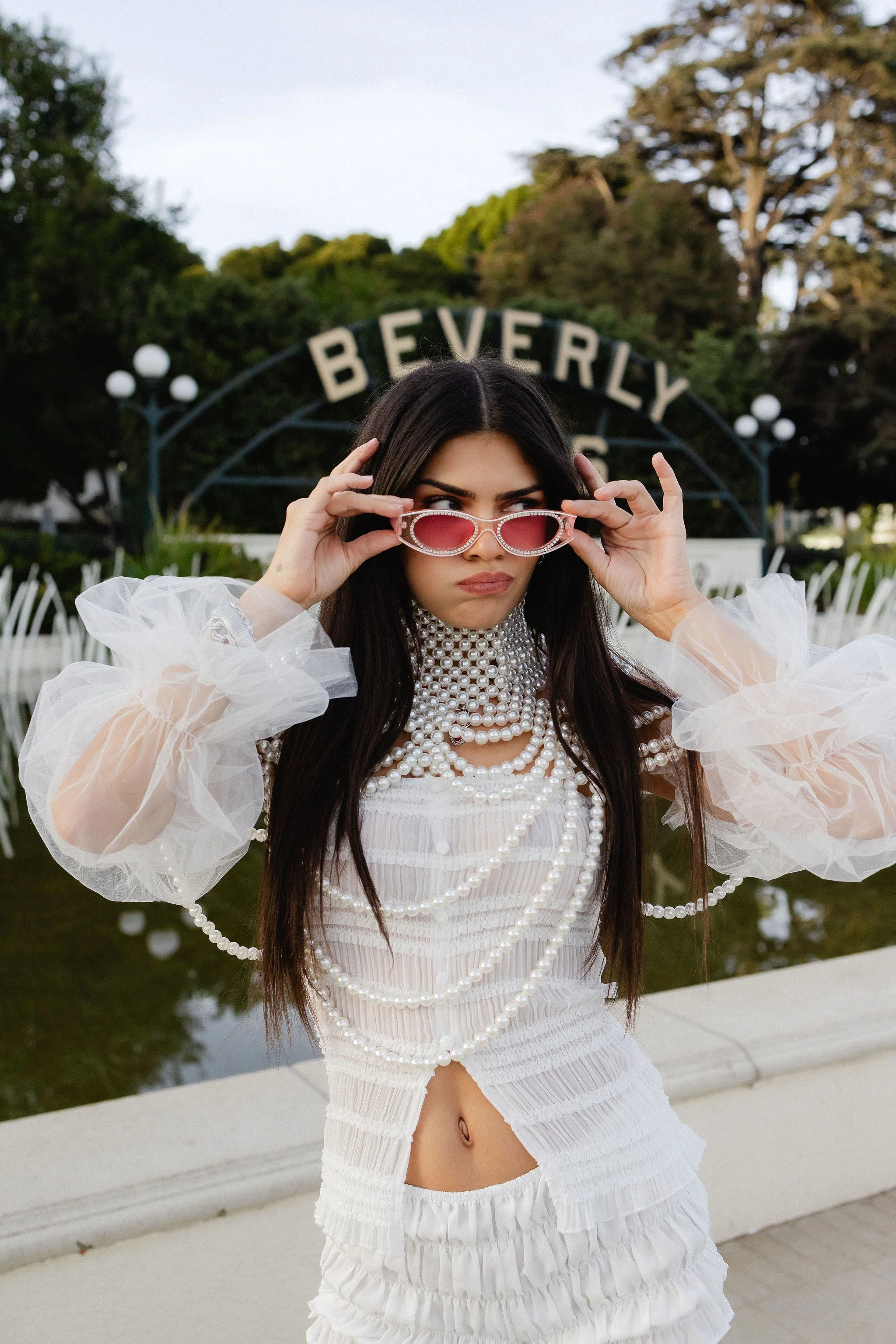 AALIYAH Rhinestone Sunglasses - Image 5