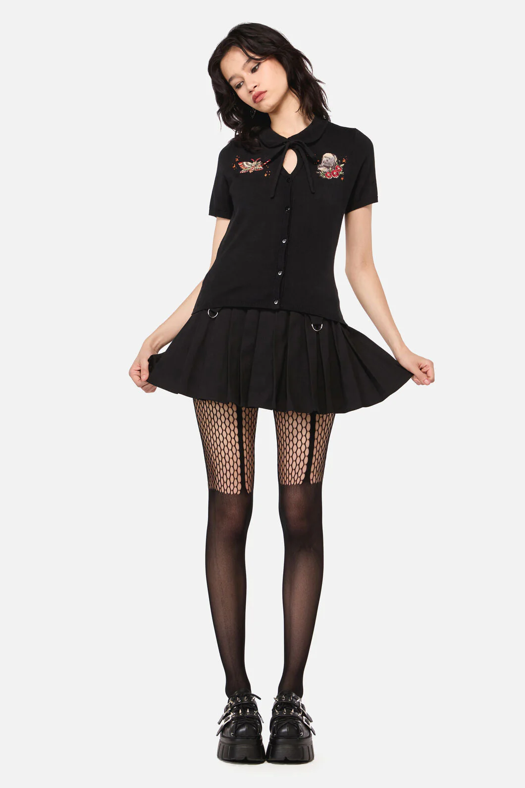 All Hallows Eve Tattoo Placement Cardigan - Image 4