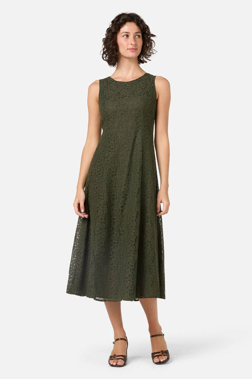 Amara Lace Midi Dress - Image 4