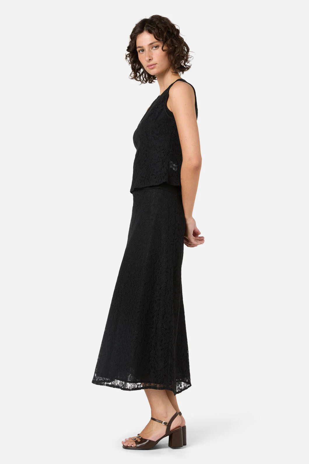 Amara Lace Midi Skirt - Image 4