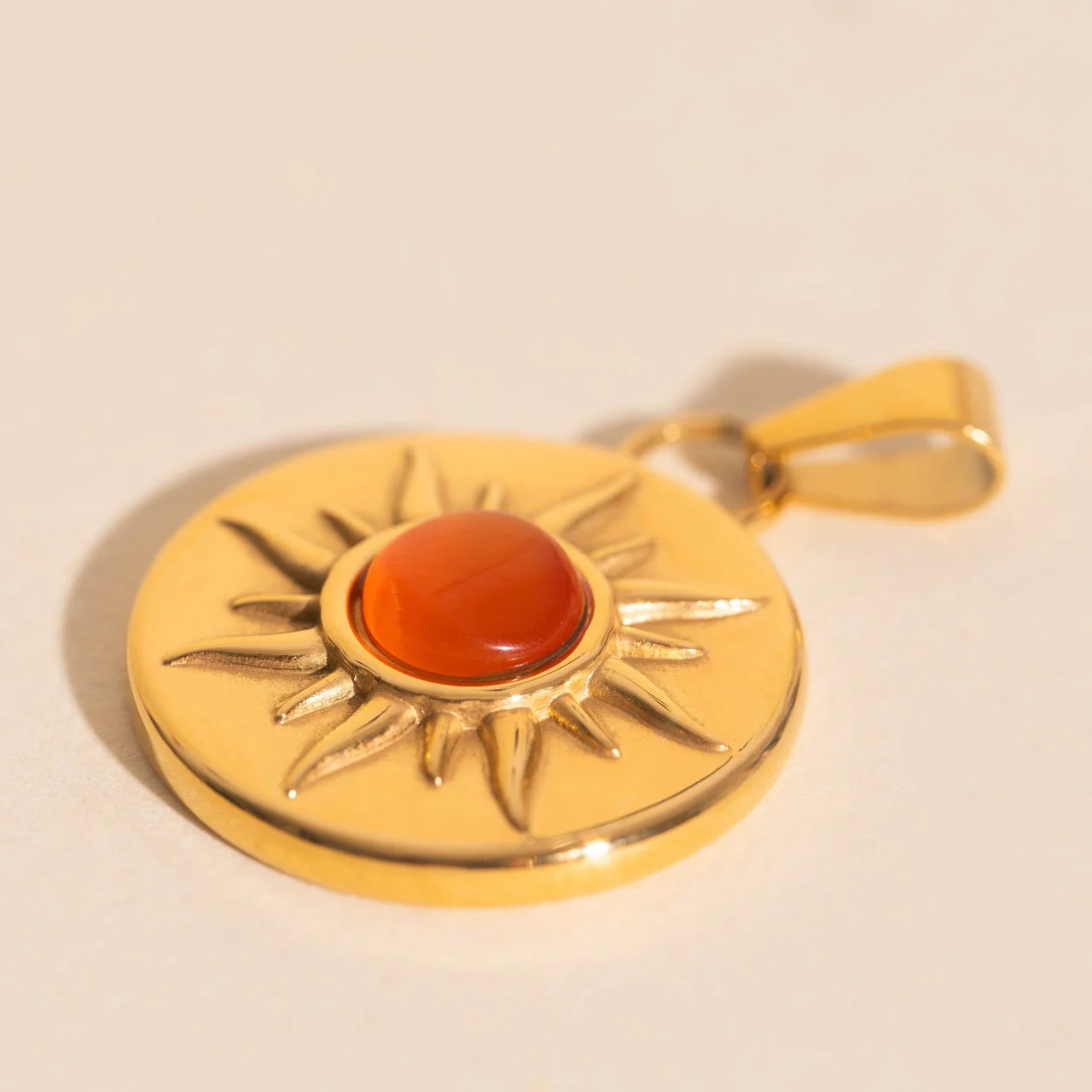 Amber Sun Necklace Charm - Image 2