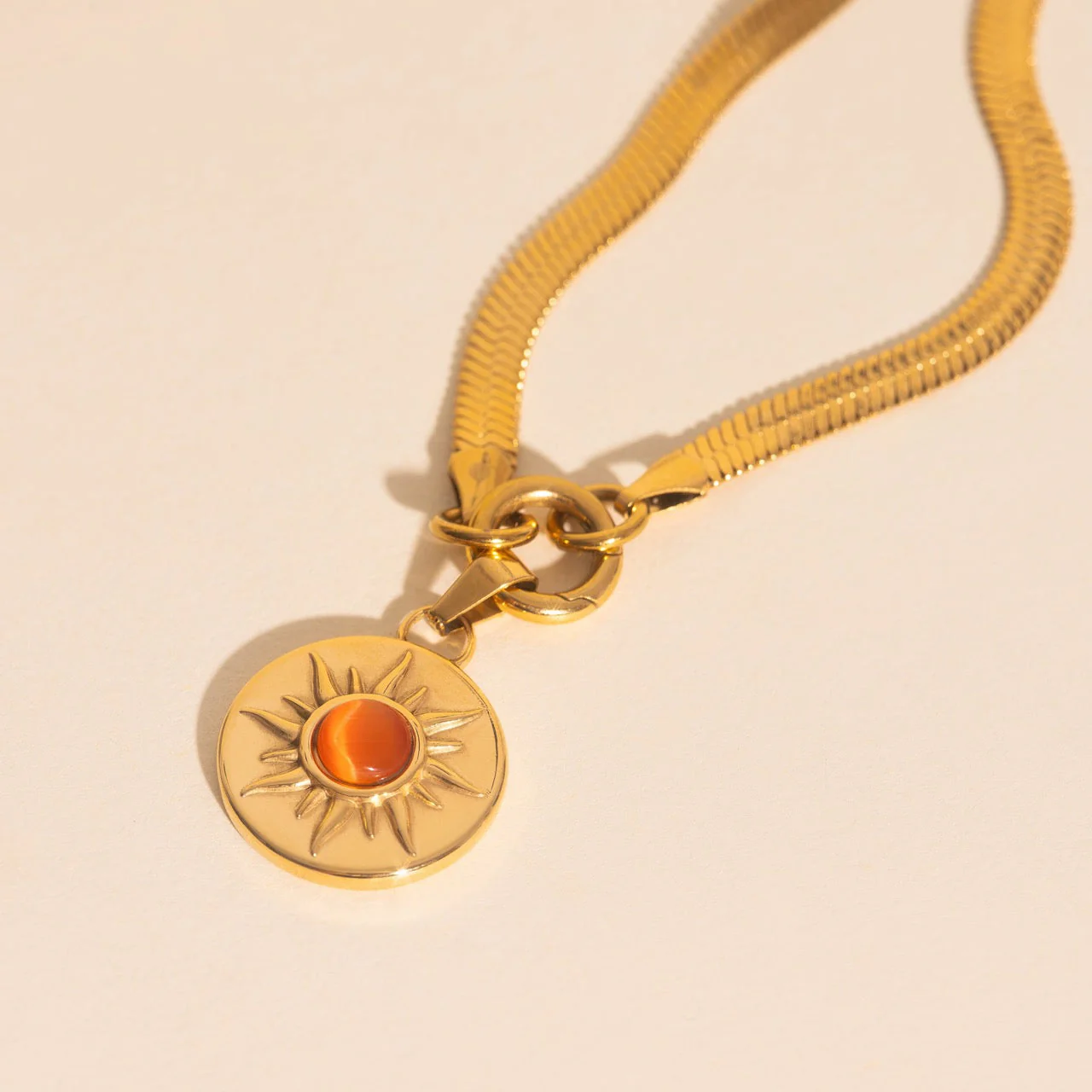 Amber Sun Necklace Charm - Image 3