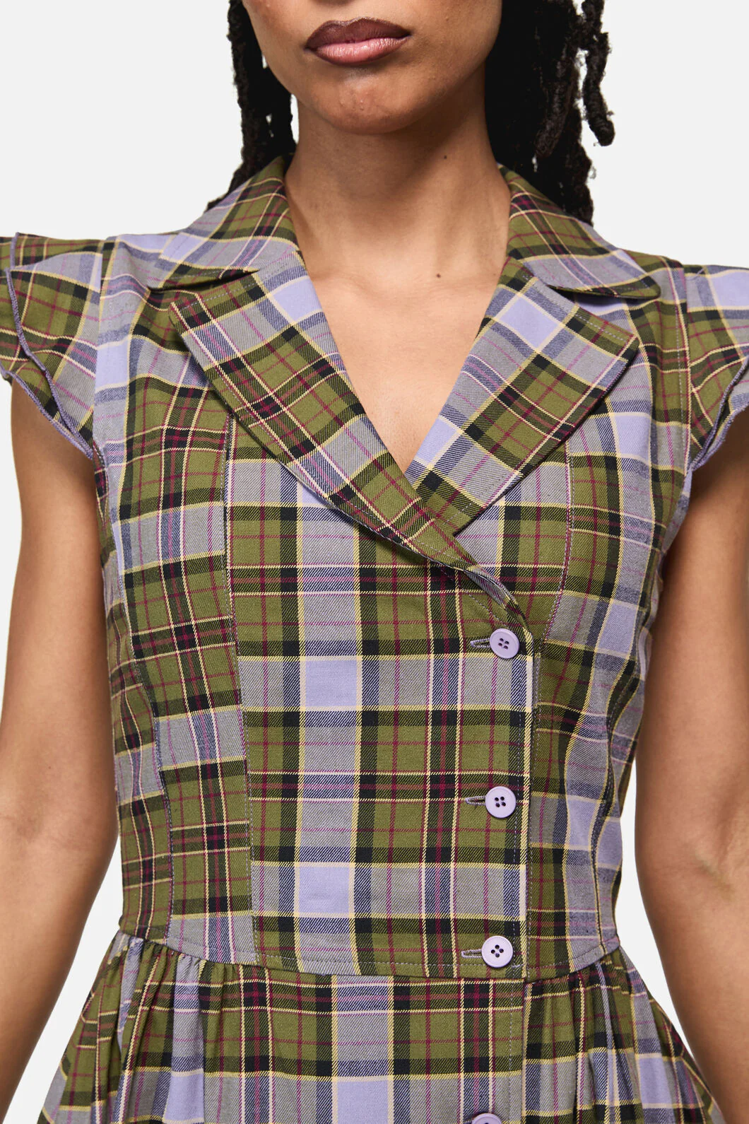 Apothecarius Goth Tartan Dress - Image 2