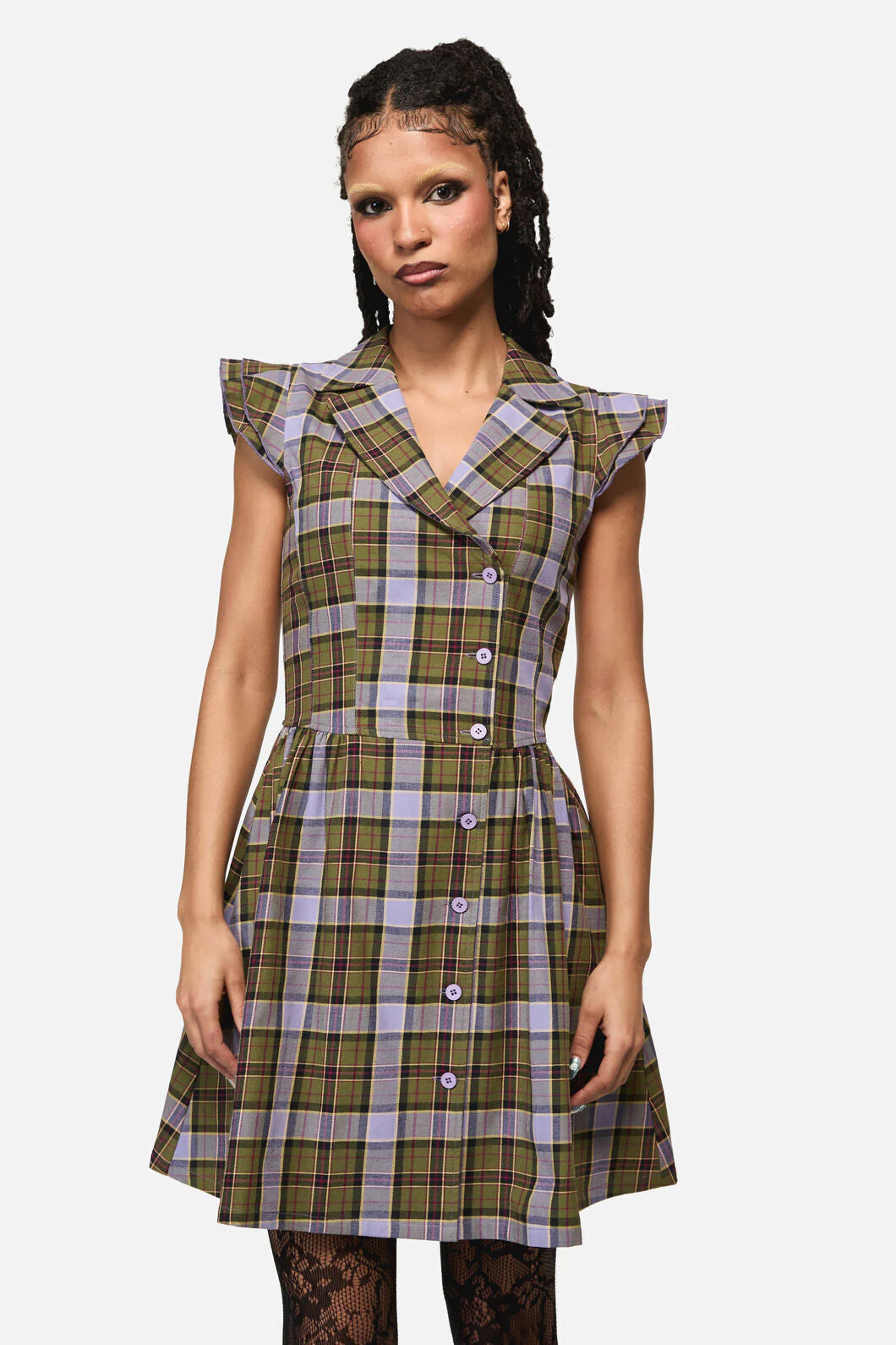 Apothecarius Goth Tartan Dress - Image 5