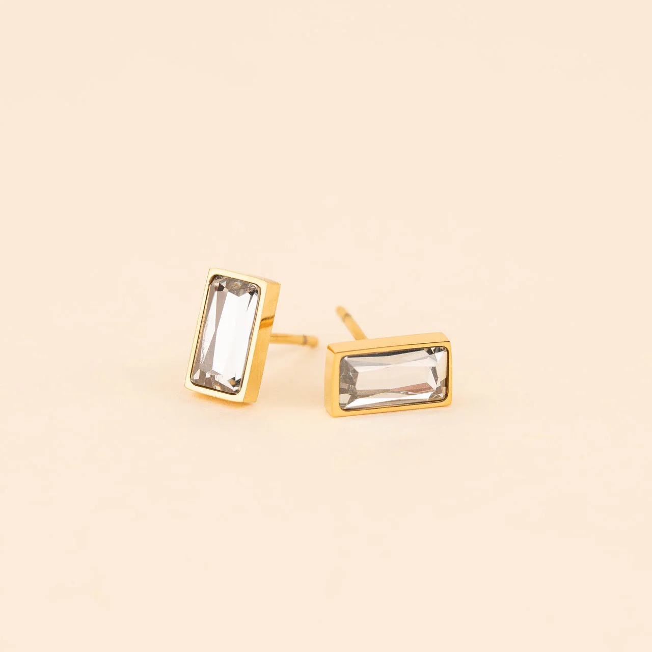 April Birthstone Stud Earrings - Image 3