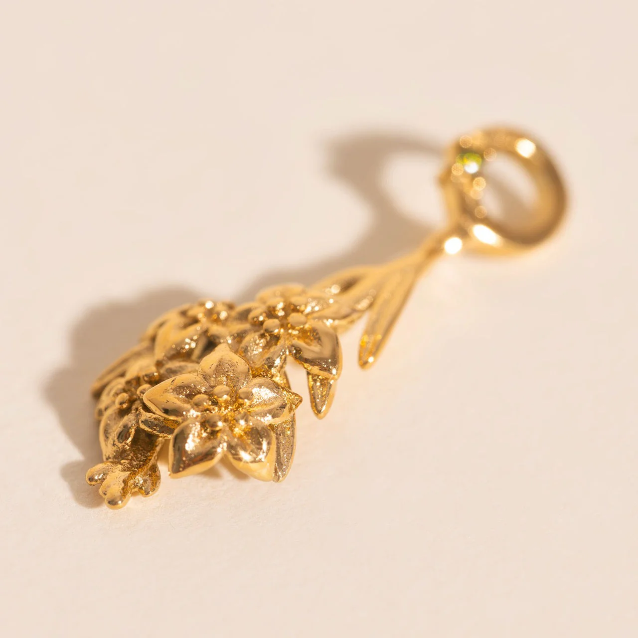 August Gladiolus Birth Flower Necklace Charm - Image 5