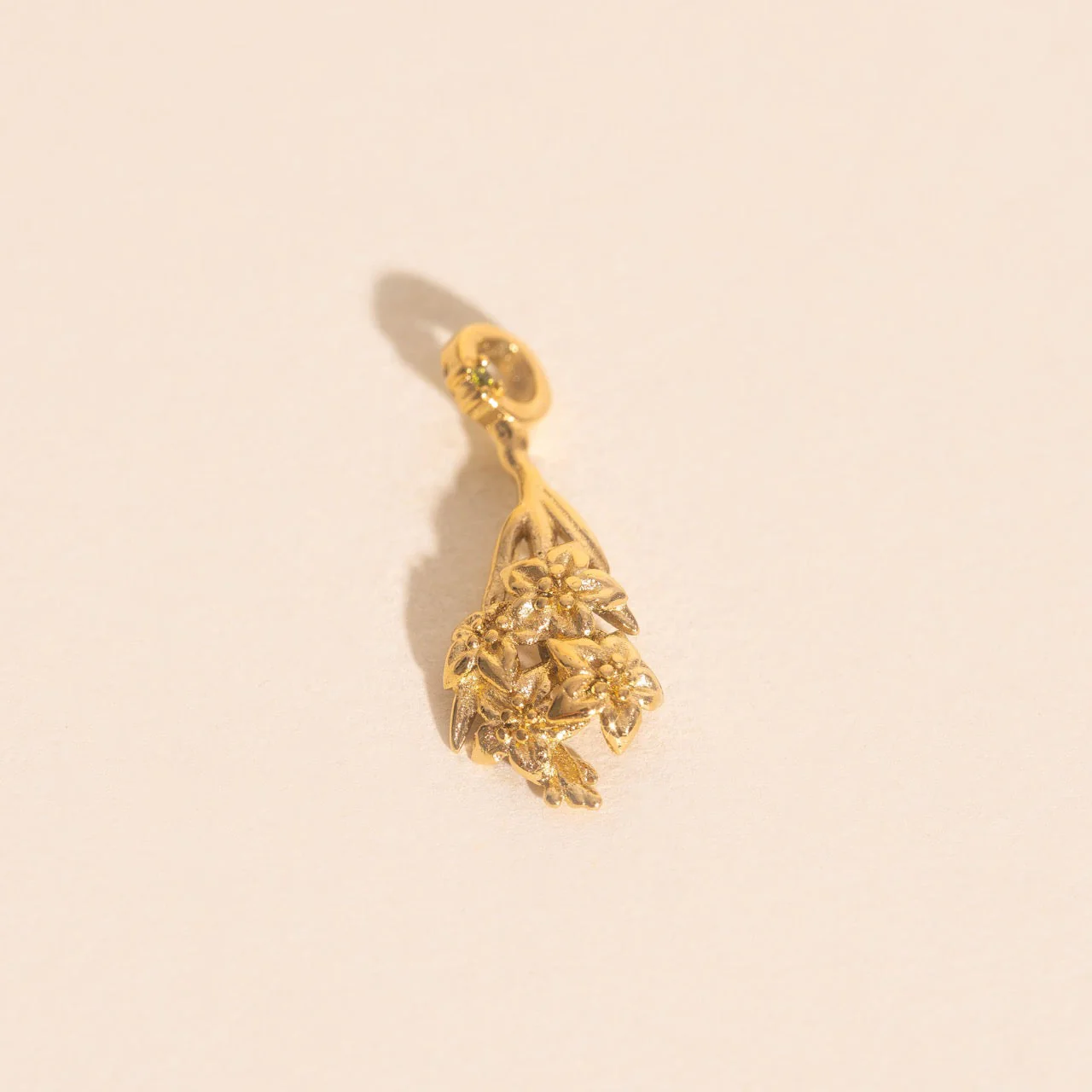 August Gladiolus Birth Flower Necklace Charm - Image 6