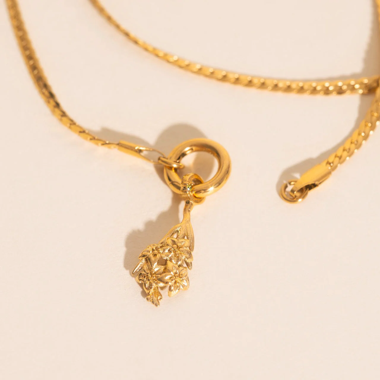 August Gladiolus Birth Flower Necklace Charm - Image 7
