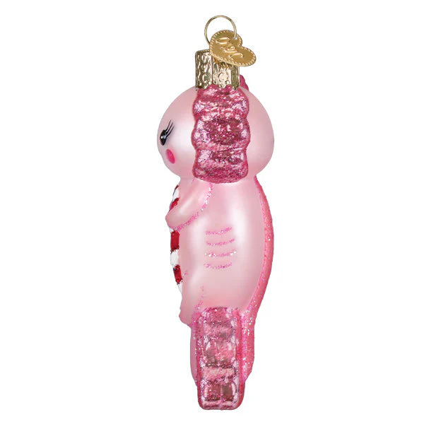 Axolotl With Candy Cane Ornament - Image 2