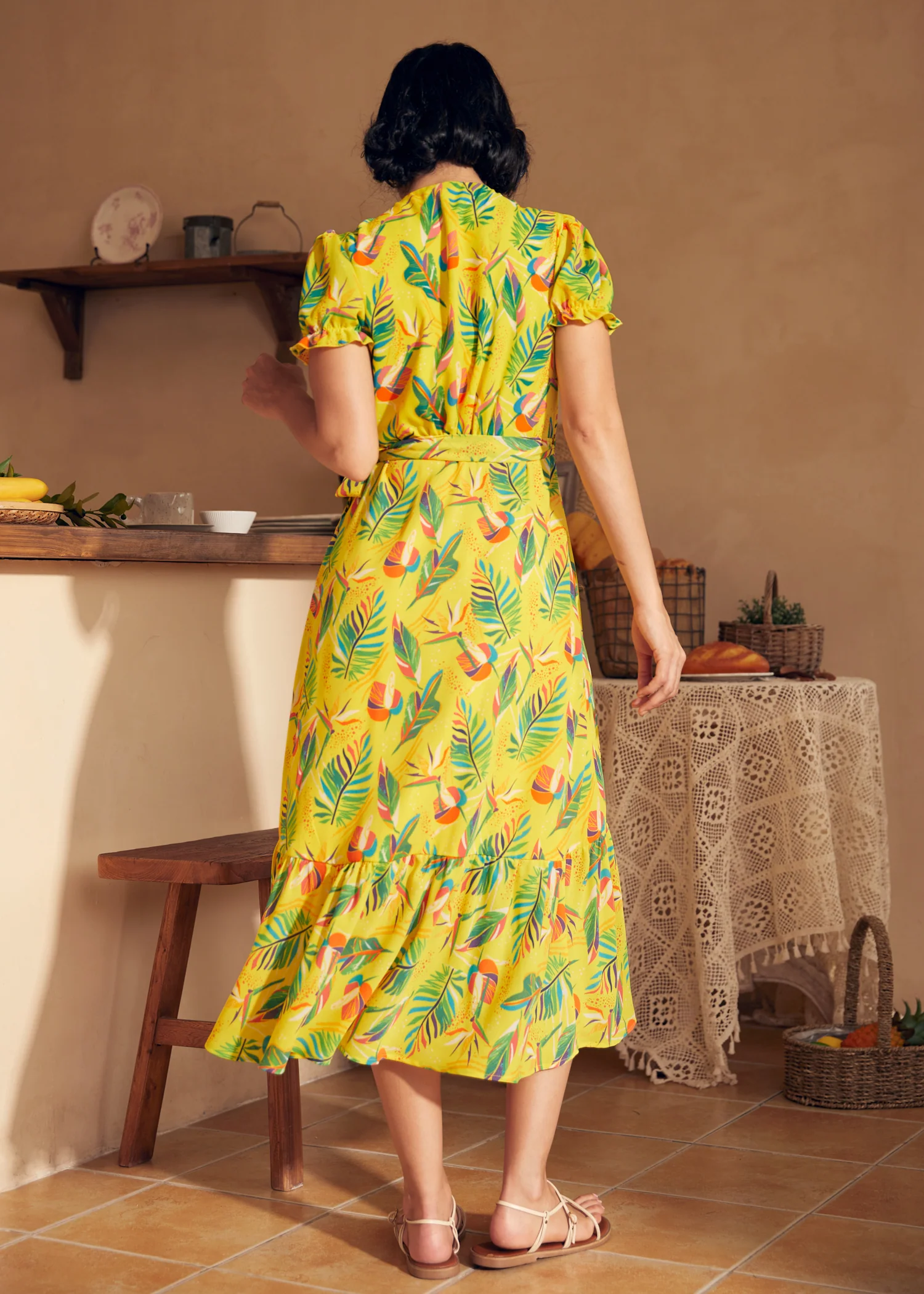 Air of Elegance Wrap Dress - Image 4