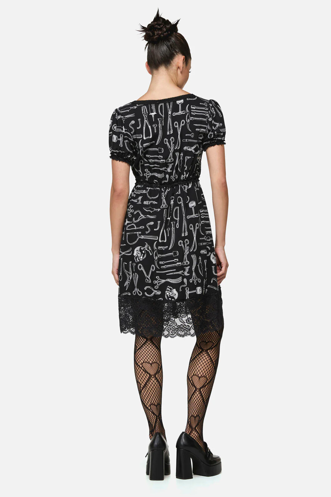 Barbaric Print Goth Dress - Image 5