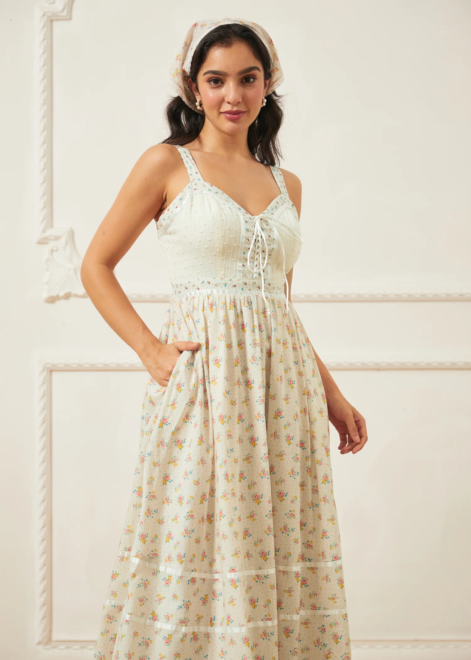 GUNNE SAX for ModCloth Reyna Lace-Up Maxi Dress - Image 11