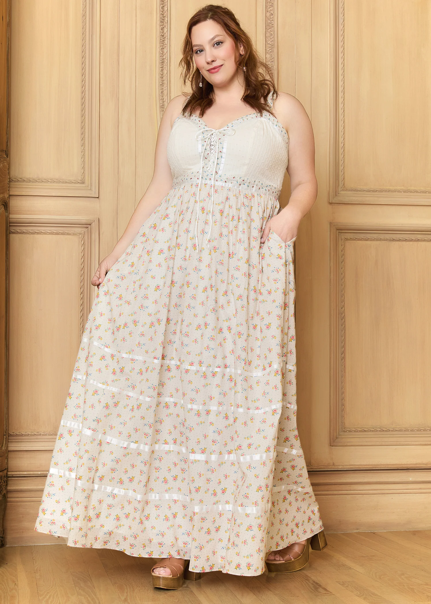 GUNNE SAX for ModCloth Reyna Lace-Up Maxi Dress - Image 2