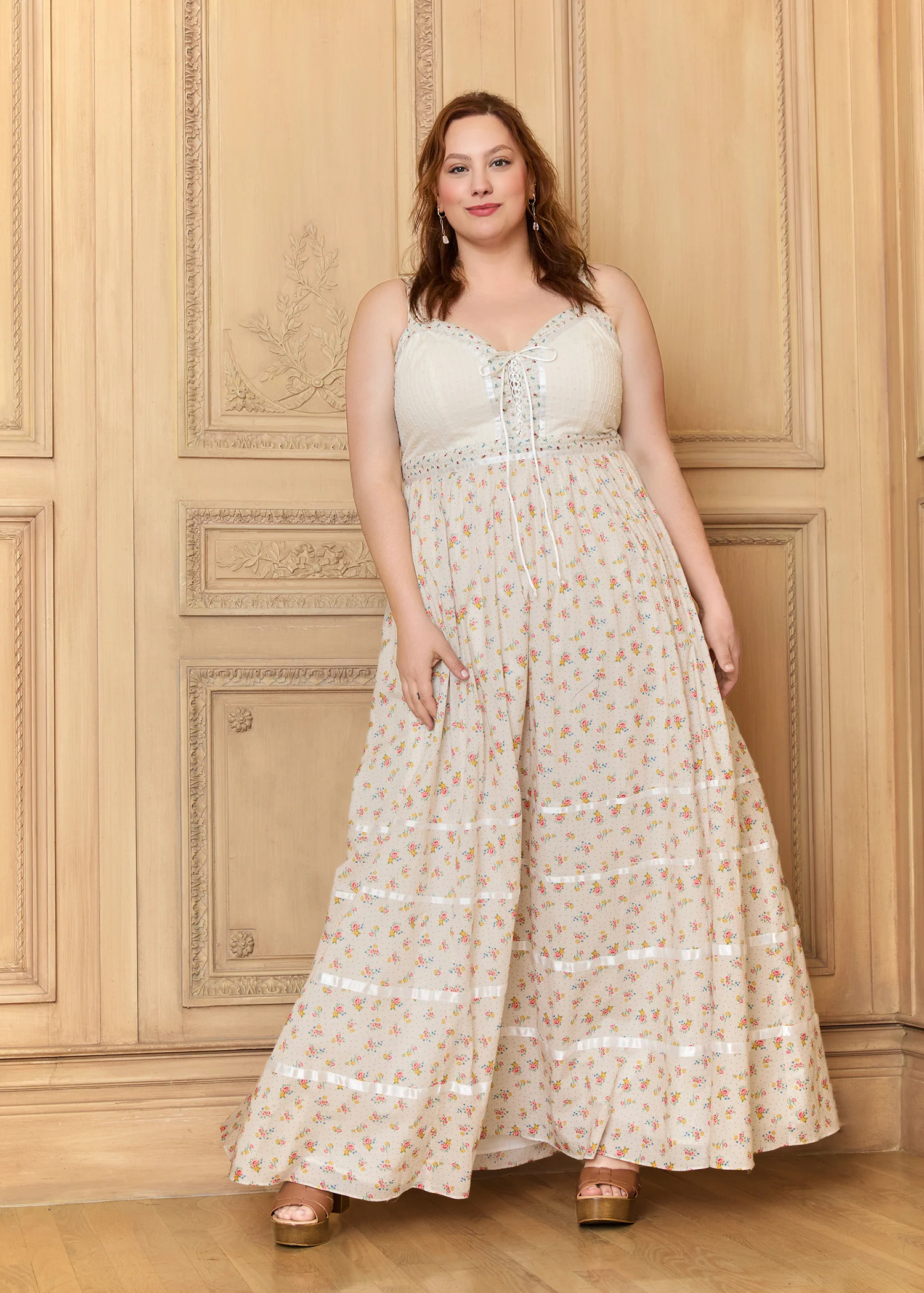 GUNNE SAX for ModCloth Reyna Lace-Up Maxi Dress - Image 6