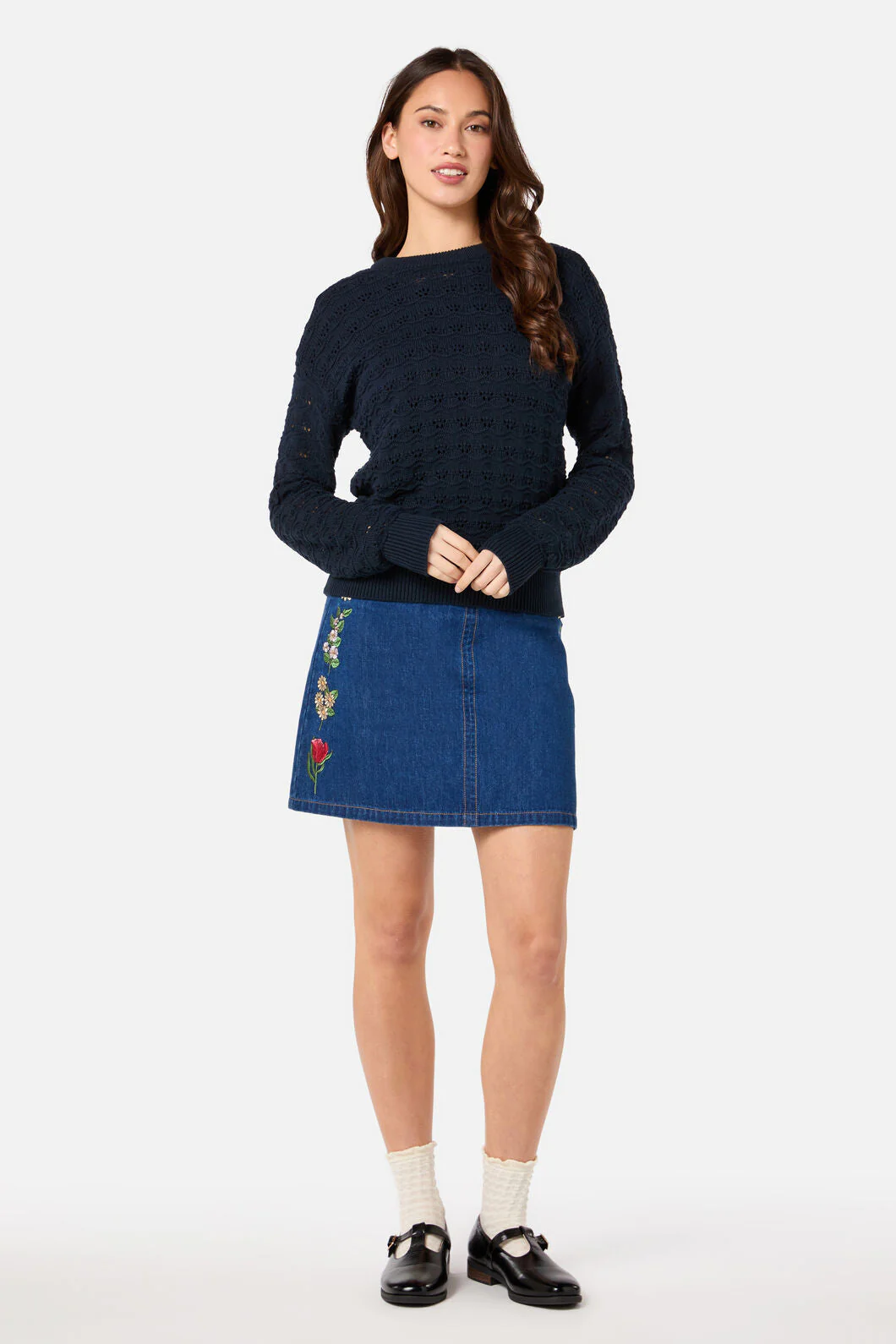 Bea Lacey Knit Sweater - Image 3