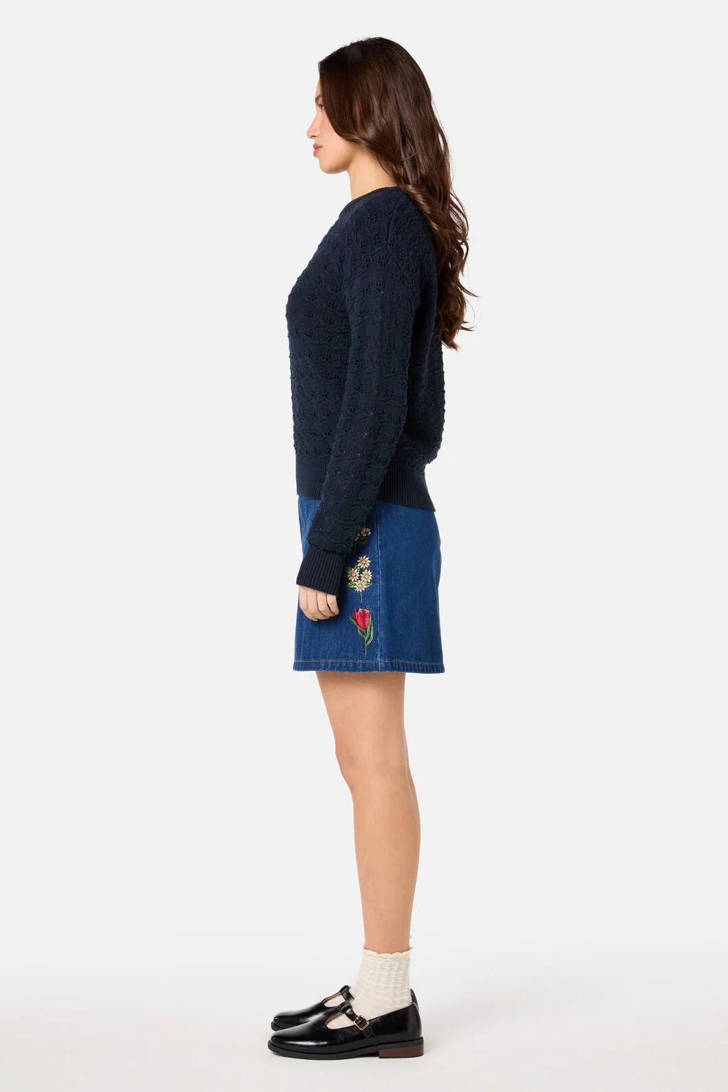 Bea Lacey Knit Sweater - Image 4