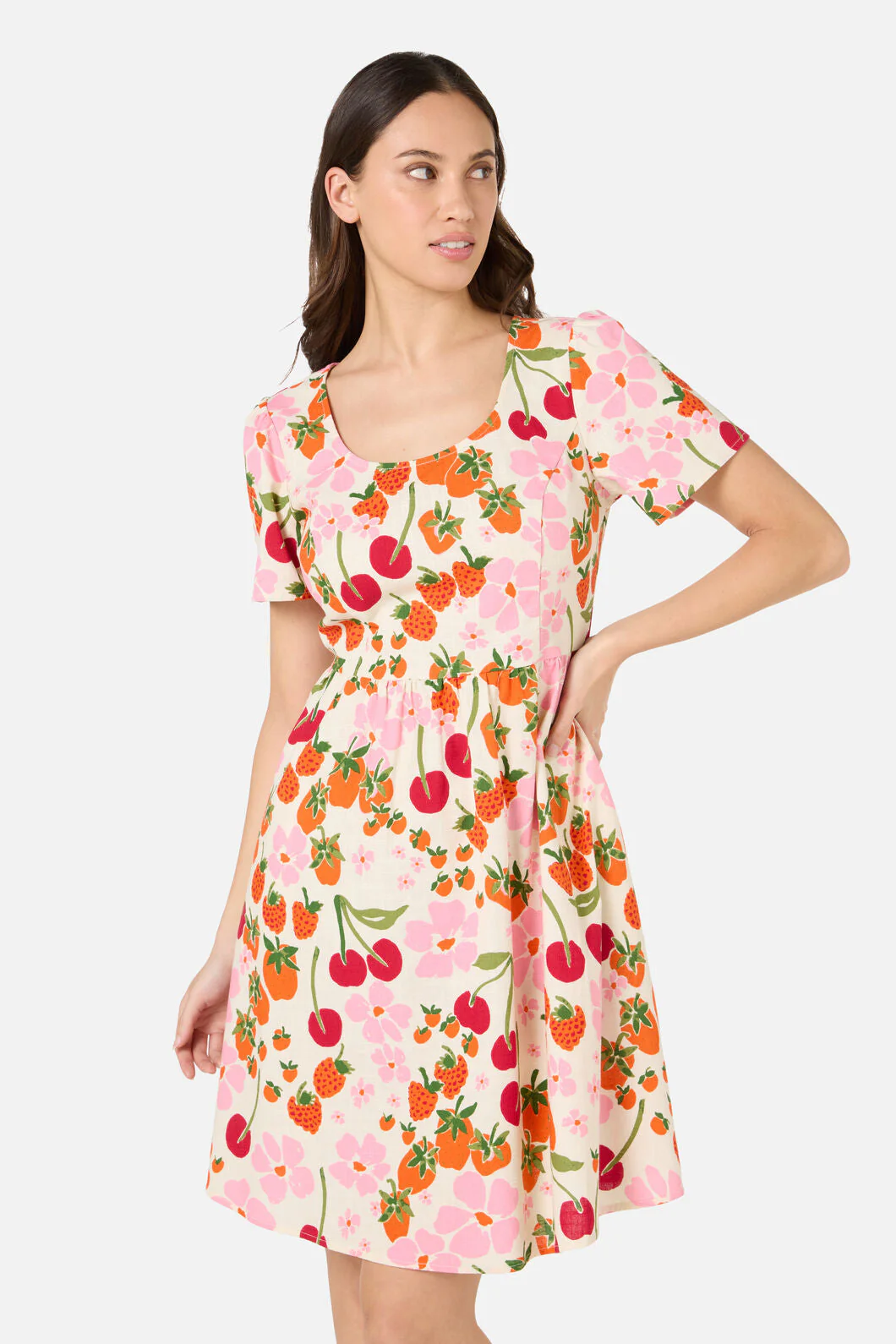 Berries N Cream Mini Dress - Image 4
