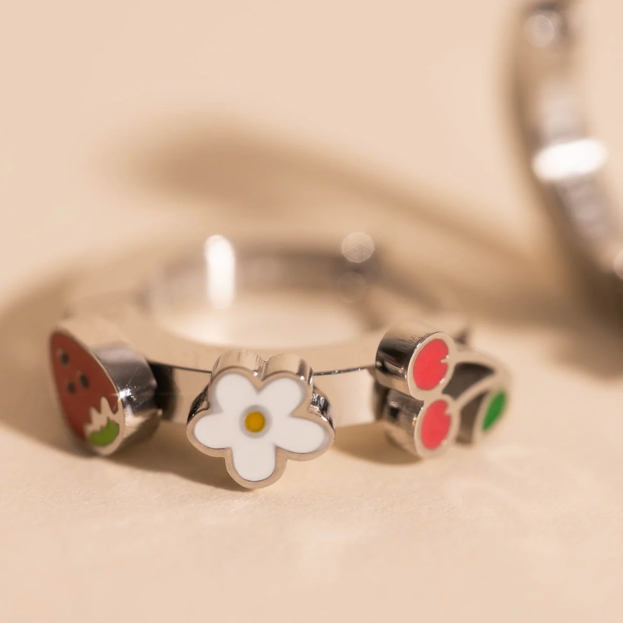 Berry Sweet 3D Huggie Hoop Earrings - Image 14