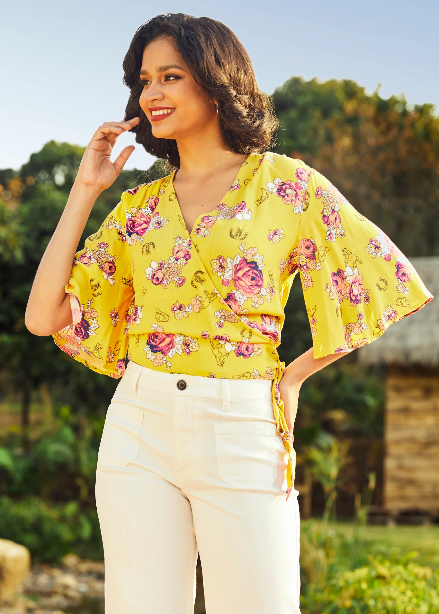 Best Is Yet to Come Wrap Top (Final Sale) - Image 2