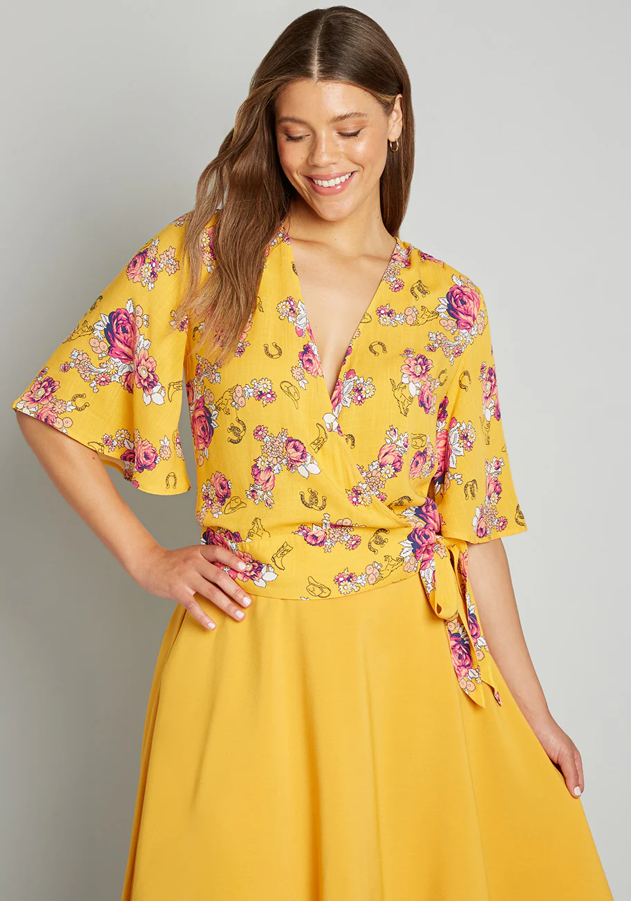 Best Is Yet to Come Wrap Top (Final Sale) - Image 5