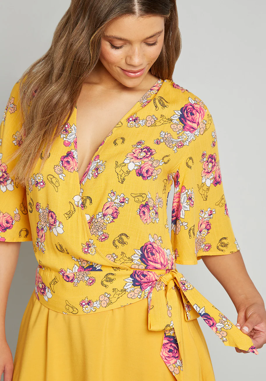 Best Is Yet to Come Wrap Top (Final Sale) - Image 6