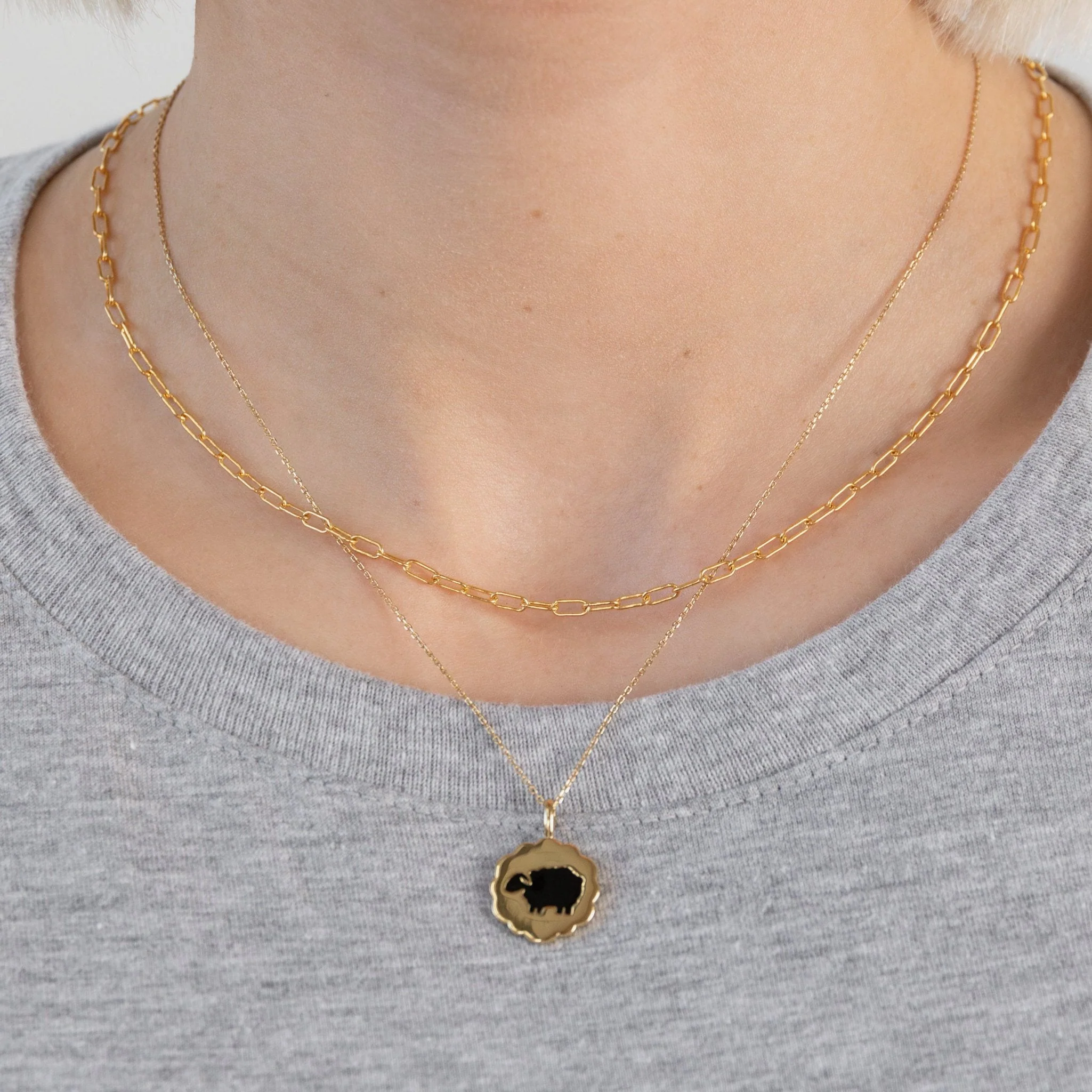 Black Sheep Coin Pendant Necklace - Image 4