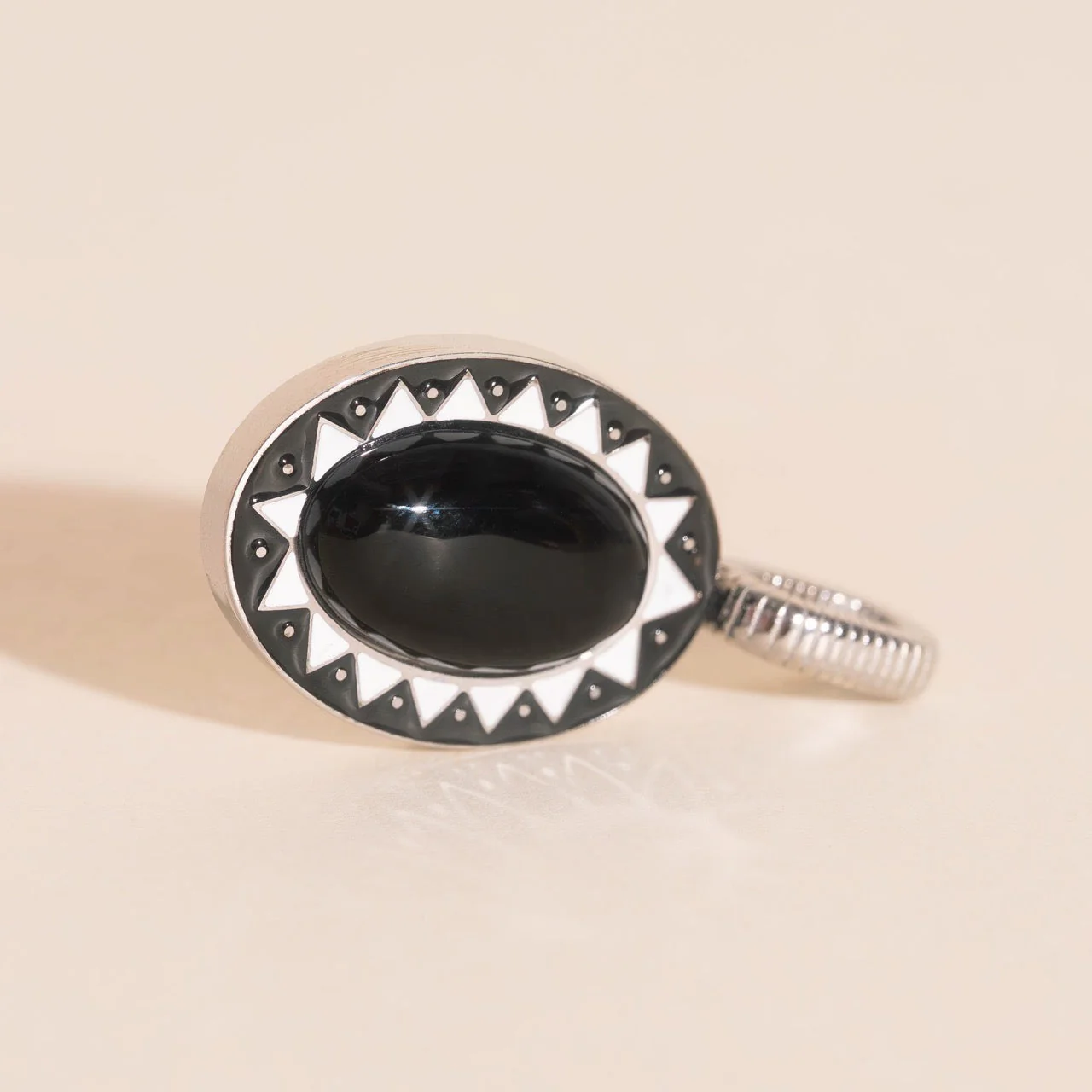 Black Stone Necklace Charm - Image 6