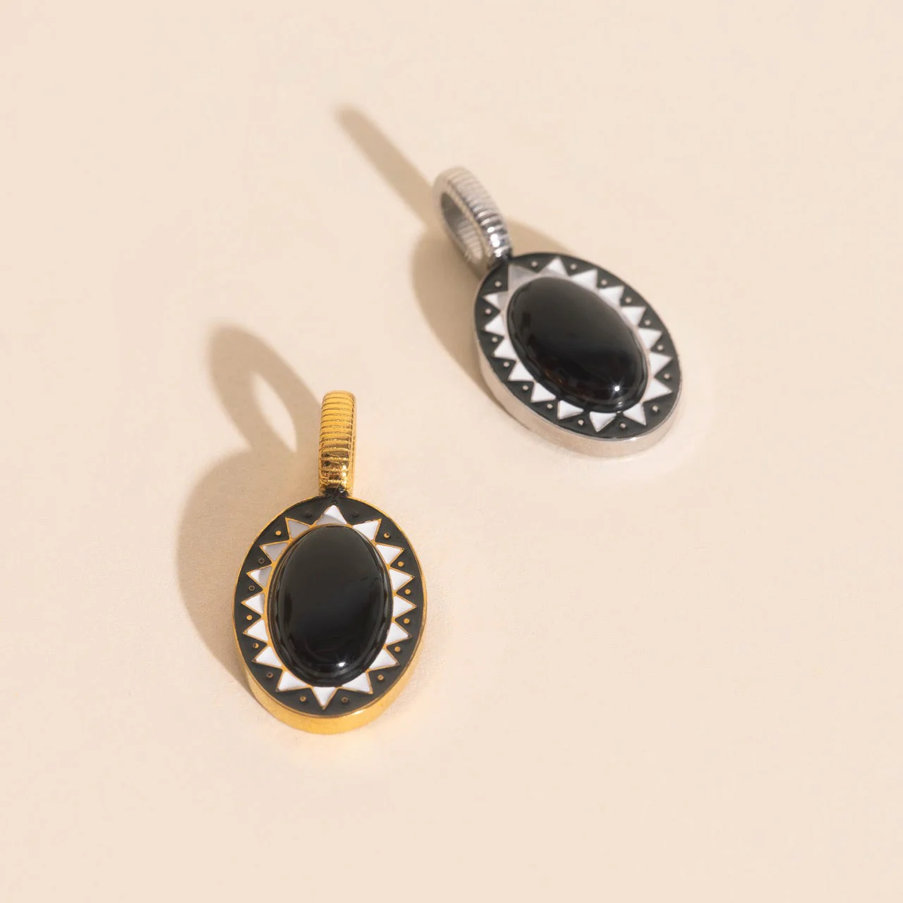 Black Stone Necklace Charm - Image 7