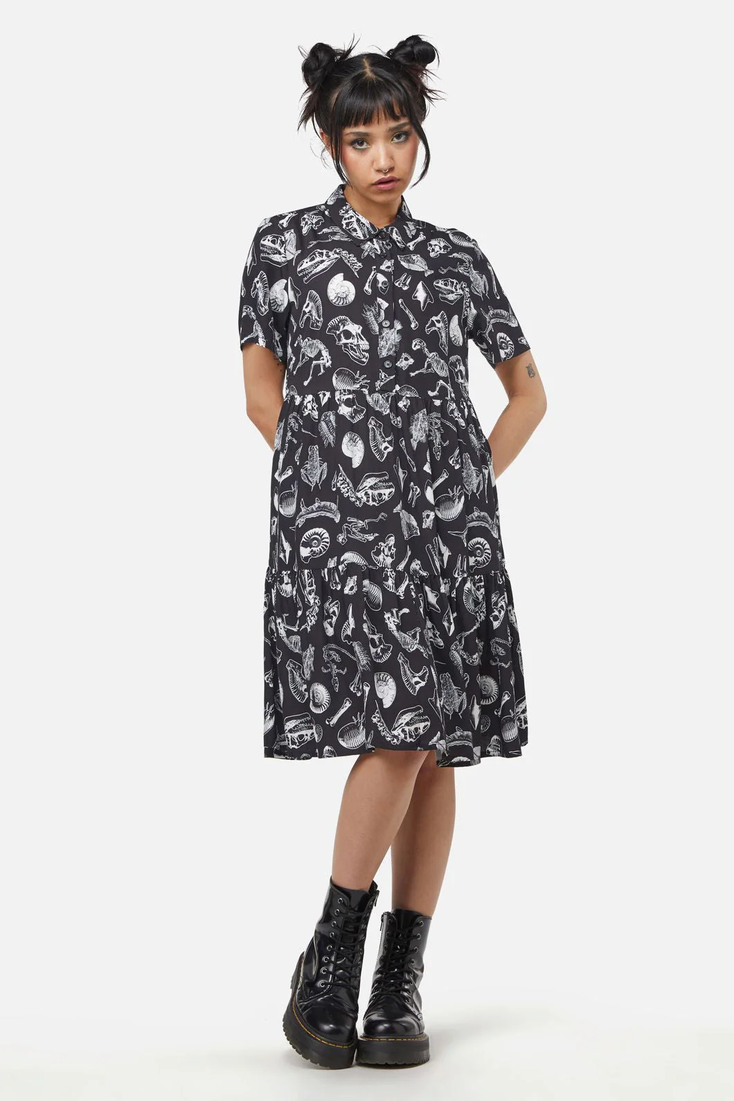 Body Fossils Printed Dress - Image 4