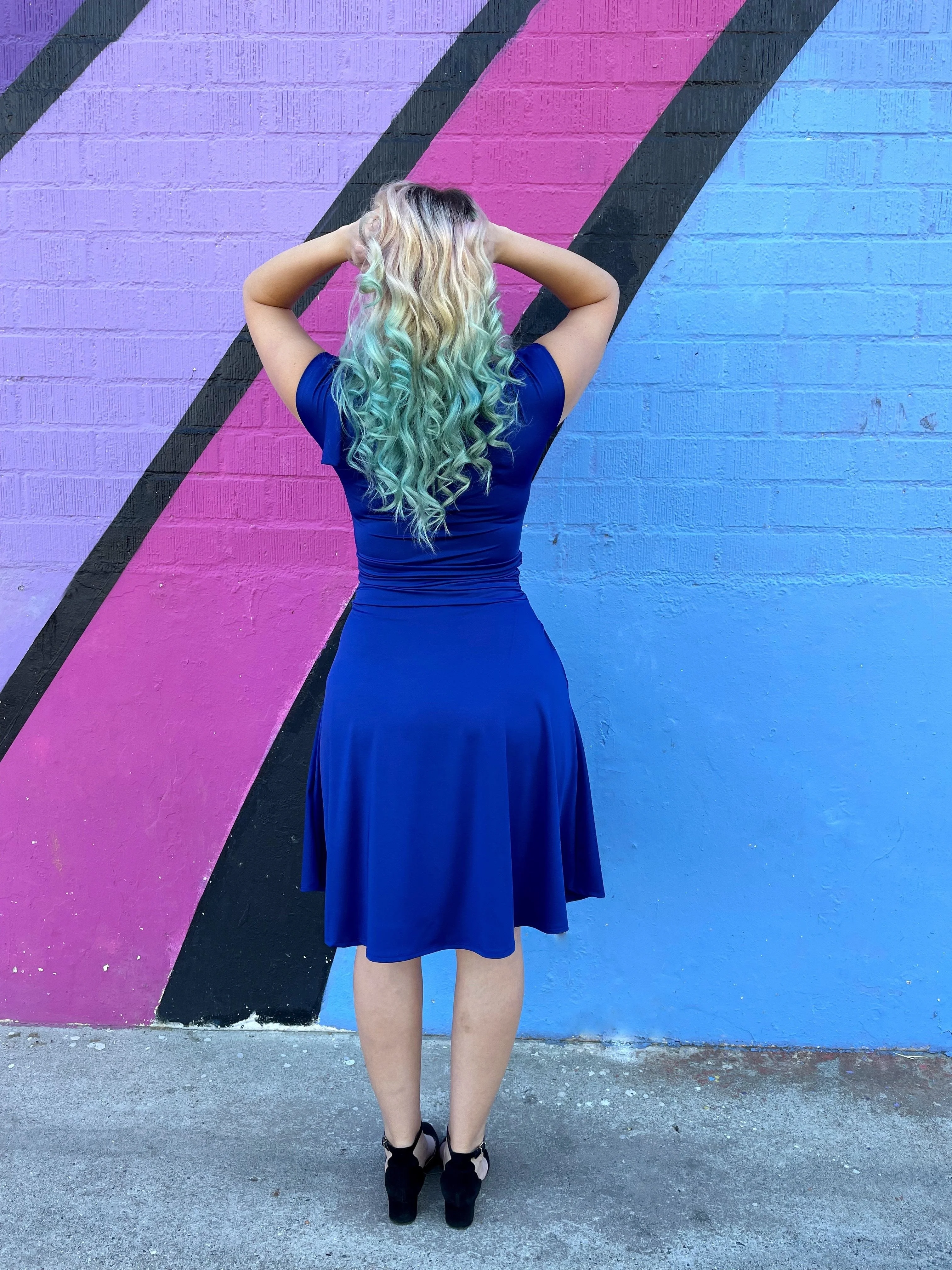 Bombshell Dress in Royal Blue - Image 3