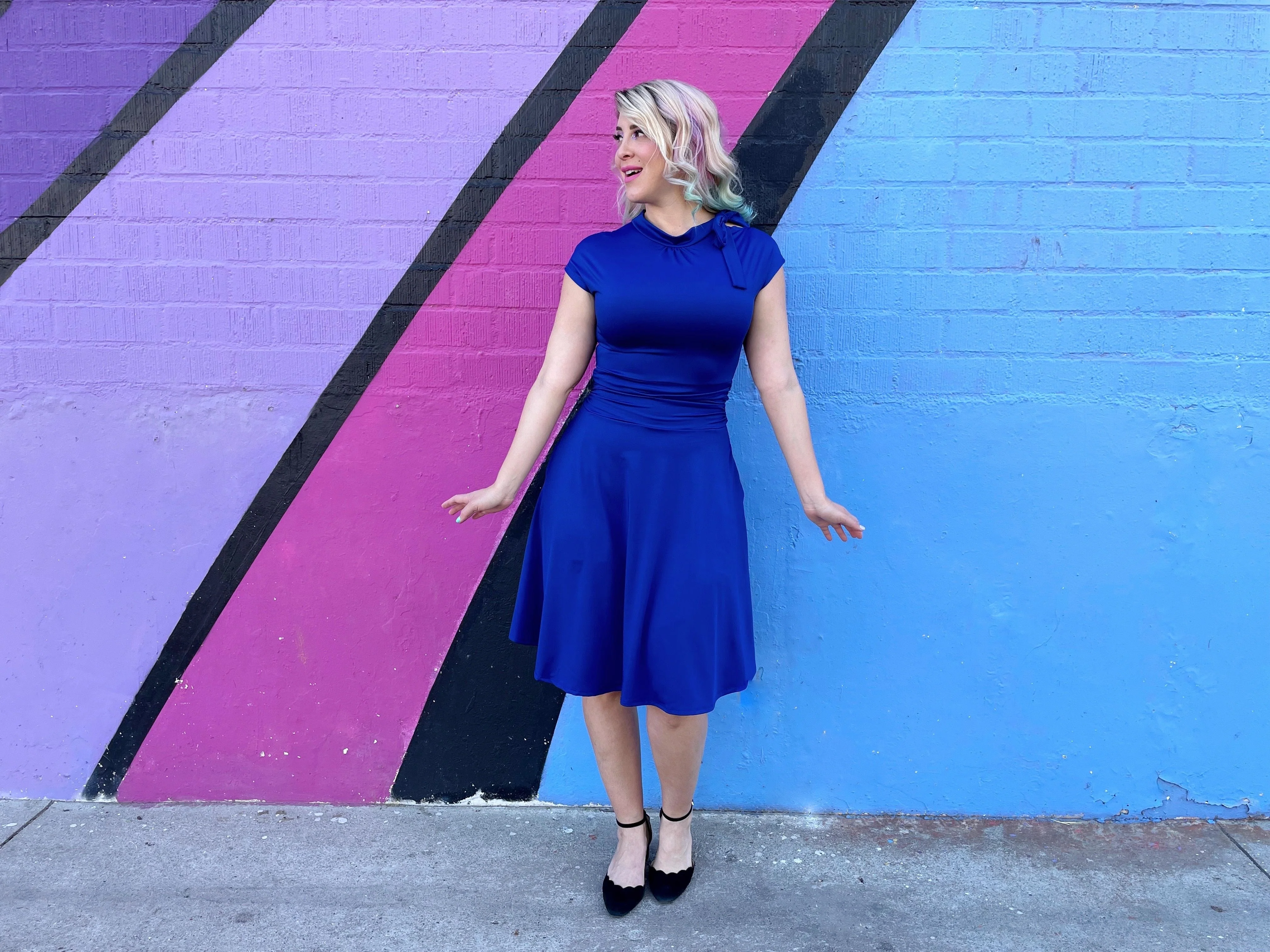 Bombshell Dress in Royal Blue - Image 5