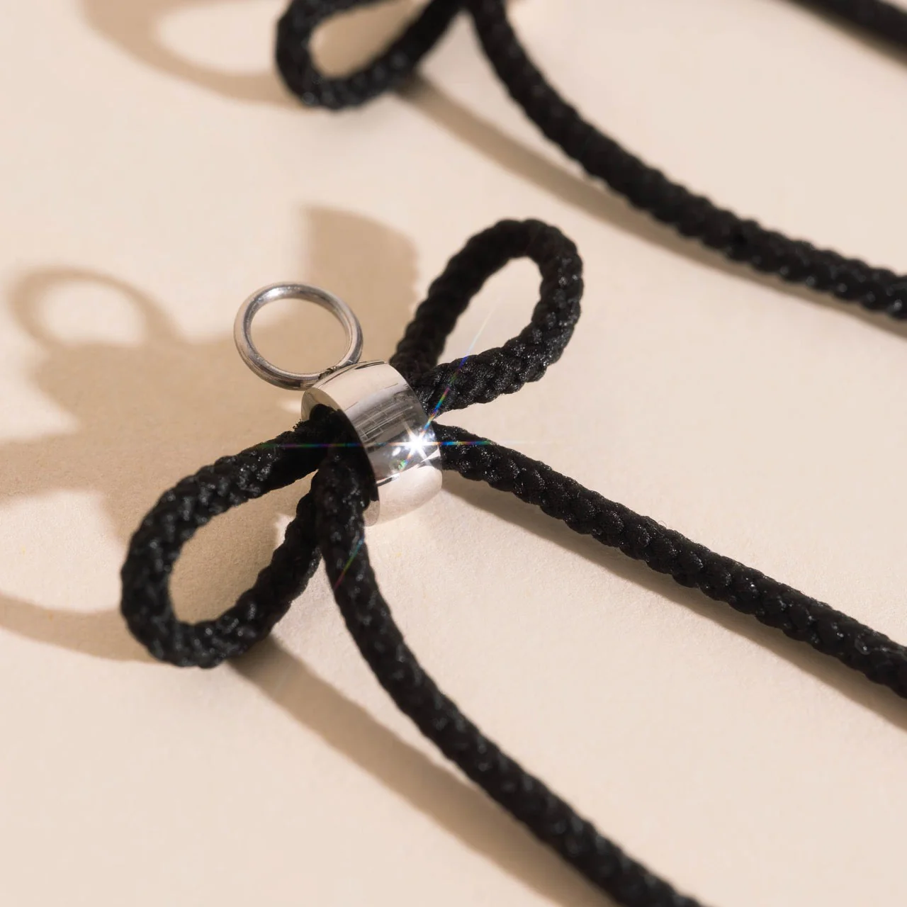 Bowtie Chunky Huggie Hoop Charms - Image 4