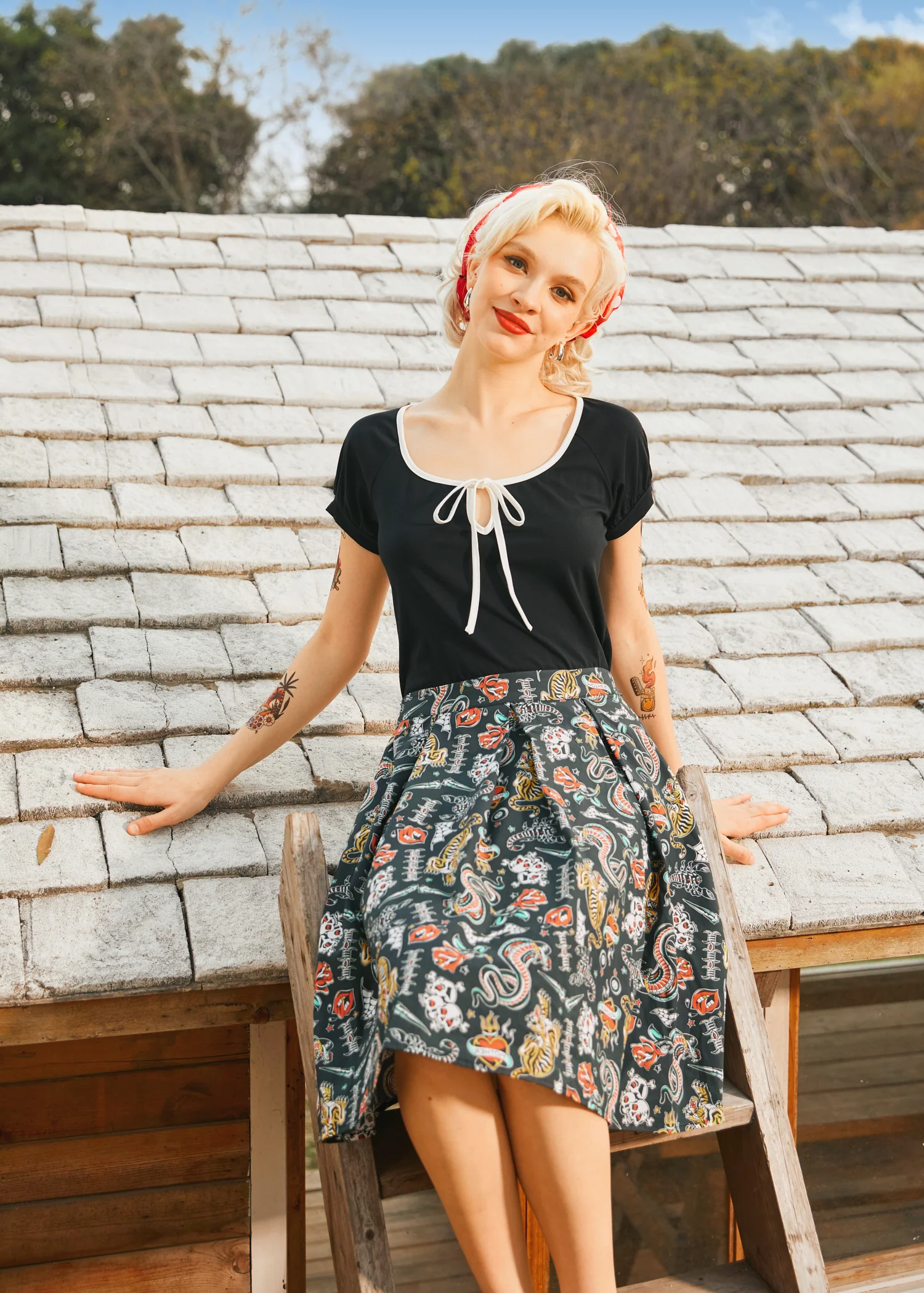 Inked & Iconic Skirt - Image 2