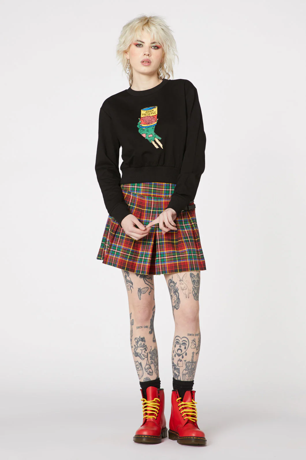 Brainz Boxy Crop Sweater - Image 3