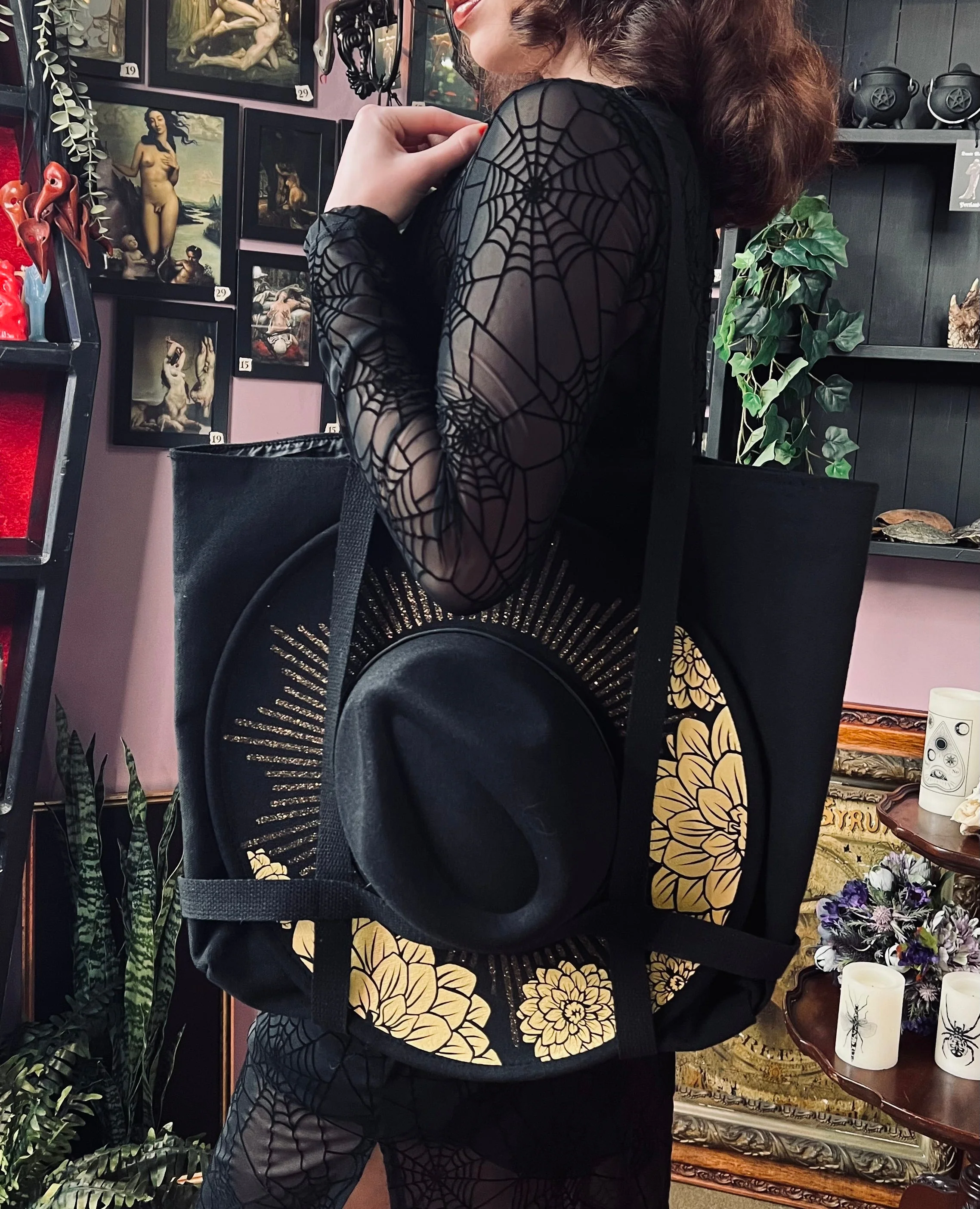Brimmed Hat Bag - Large Heavy Duty Tote with Straps to Carry Your Favorite Hat! - Image 4