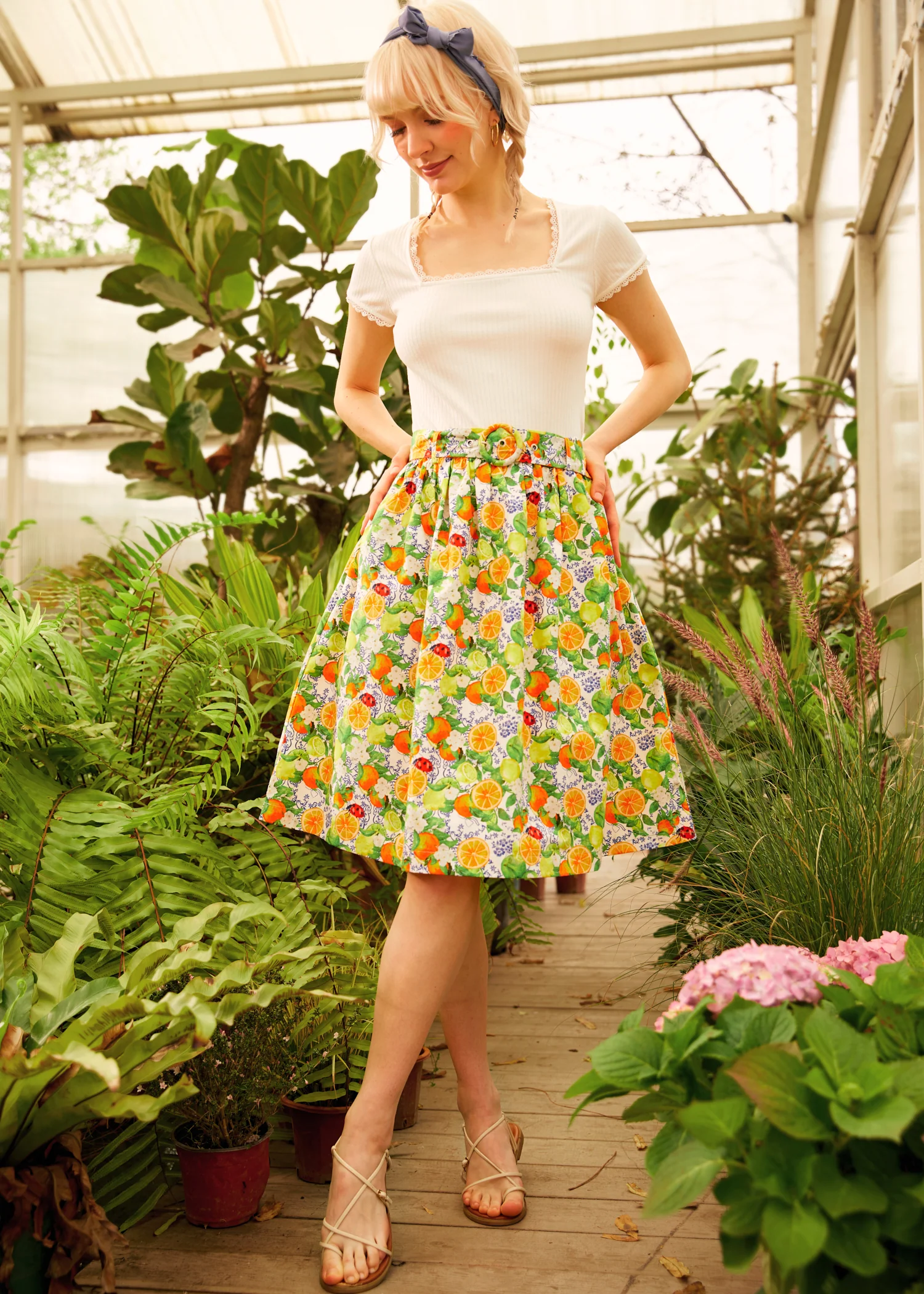 Twirl-Worthy Charm Midi Skirt - Image 2